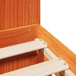 vidaXL Cadre de lit sans matelas cire marron 120x200cm bois pin massif