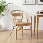 vidaXL Chaise empilable Rotin Naturel 60 x 60 x 81 cm