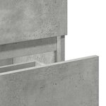 vidaXL Armoire de bain avec miroir gris béton bois d'ingénierie