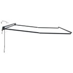 vidaXL Cadre de store électrique avec LED Anthracite 4 5 × 3 m