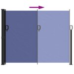 vidaXL Auvent latéral rétractable bleu 160x500 cm