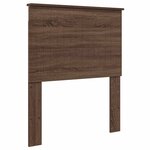 vidaXL Tête de lit avec tête de lit Chêne brun 80 cm Bois d'ingénierie