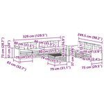 vidaXL Ensemble de canapés d'extérieur 8 Pièces Naturel et Crème