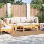 vidaXL Tapis de surface Carré HUARTE Naturel 240 x 240 cm Polyester