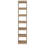 vidaXL Bibliothèque/Séparateur de pièce chêne artisanal 40x30x198 cm