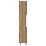 vidaXL Armoire de salle de bain chêne artisanal 30x30x179 cm