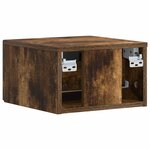 vidaXL Cabinet de chevet mural Chêne fumé 49 x 34 5 x 20 cm