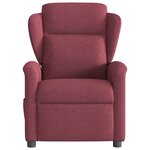 vidaXL Fauteuil inclinable Rouge bordeaux Tissu