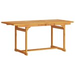 vidaXL Ensemble de salle à manger pour jardin 5 Pièces Marron