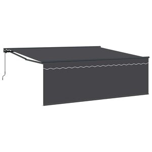 vidaXL Auvent Rétractable Anthracite 400 × 300 cm tissu