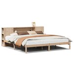 vidaXL Lit bibliothèque sans matelas 180x200 cm bois massif de pin
