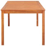 vidaXL Table de jardin 215x90x74 cm Bois d'acacia massif