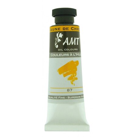 Peinture à l'huile fine en tube jaune de chrome 45ml - amt