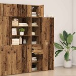 vidaXL Cabinet de rangement slim Bois ancien 30 x 42.5 x 225 cm