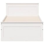 vidaXL Cadre de lit sans matelas avec tête de lit 75x190 cm pin massif