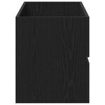 vidaXL Armoire d'évier chêne noir 100x38 5x45 cm bois d'ingénierie