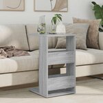 vidaXL Table d'appoint Gris Sonoma 40 x 35 x 60 5 cm Bois d'ingénierie