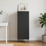 vidaXL Buffet Noir 33 x 34 5 x 90 cm Bois d'ingénierie