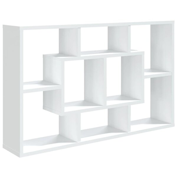 vidaXL Étagère murale blanc 85x16x52 5 cm bois d'ingénierie