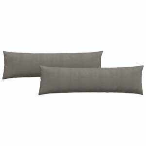 vidaXL Coussins de canapé 2 Pièces Gris clair 145 x 40 cm