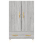 vidaXL Buffet haut sonoma gris 69 5x31x115 cm bois d'ingénierie