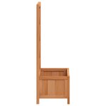 vidaXL Jardinière avec treillis marron bois massif de sapin