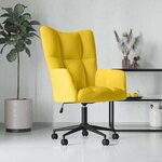 vidaXL Chaise de relaxation Jaune moutarde Velours