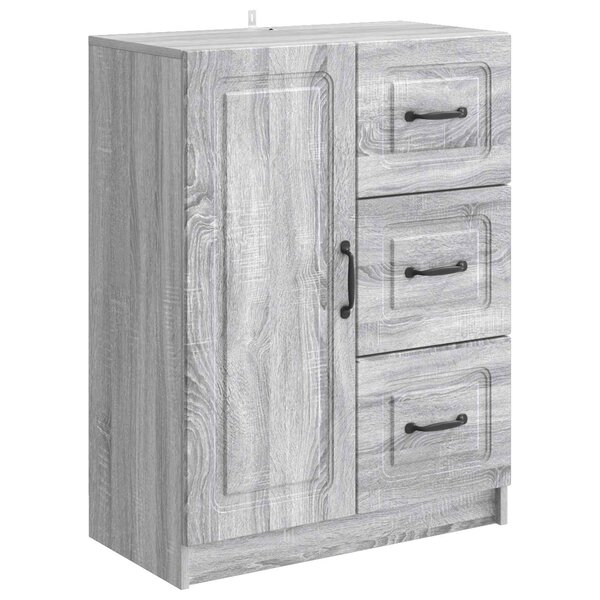 vidaXL Buffet Sonoma gris 66 x 34 5 x 87 cm Bois d'ingénierie