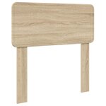 vidaXL Cadre de lit Chêne Sonoma 90 x 200 cm Bois d'ingénierie