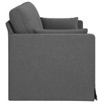 vidaXL Canapé Gris foncé 198 x 78 x 80 cm tissu