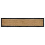 vidaXL Tapis de surface Gris foncé 80 x 400 cm Jute