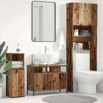 vidaXL Meuble sous-vasque de salle de bain Bois ancien 80 x 30 x 60 cm