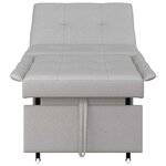 vidaXL Canapé-Lit Gris 194 x 67 x 37 cm tissu
