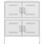 vidaXL Buffet blanc 68x39x79 cm acier