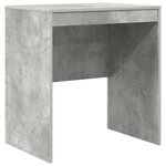 vidaXL Bureau avec tiroir avec étagère avec stockage 2 Pièces Gris béton