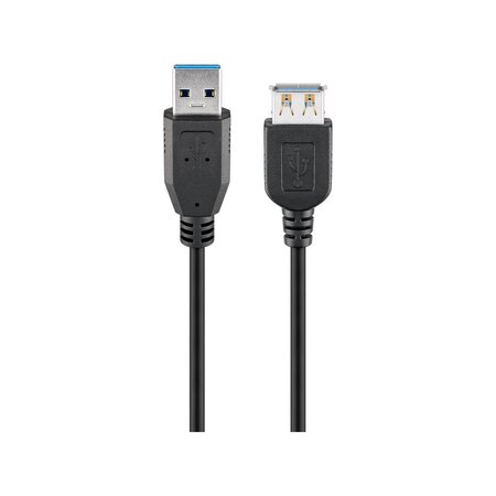 Rallonge USB 3.0 Goobay - 3m M/F (Noir)