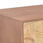 vidaXL Meuble TV avec 5 tiroirs 90x30x40 cm Bois de pin massif