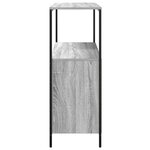 vidaXL Meuble de salle de bain avec étagères sonoma gris 76 5x35x95 cm