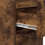 vidaXL Tables de chevet avec tiroir 2 Pièces Chêne fumé 30 5 x 30 x 43 cm