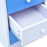 Bureau table poste de travail meuble d'ordinateur informatique étude pour enfants Inclinable Bleu et bleu 02_0023932