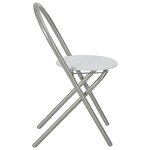 vidaXL Ensemble à dîner pliant 3 Pièces et étagère de rangement MDF acier