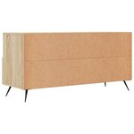 vidaXL Meuble TV chêne sonoma 102x36x50 cm bois d'ingénierie