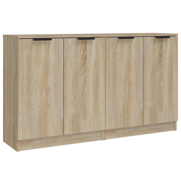 vidaXL Buffets 2 Pièces Chêne sonoma 60x30x70 cm Bois d'ingénierie