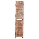 vidaXL Cloison de séparation 6 panneaux Marron 210x165 cm Paulownia