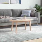 vidaXL Dessus de table 70x35x2 5 cm bois de pin massif ovale