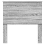 vidaXL Tête de lit Gris Sonoma 90 cm Bois d'ingénierie