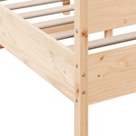 vidaXL Cadre de lit sans matelas 135x190 cm bois de pin massif