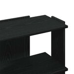 vidaXL Bibliothèque à 3 niveaux noir 60x30x60 cm bois d'ingénierie