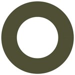 vidaXL Anneau de jardin plat vert olive de 40/70 cm en acier de