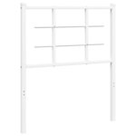 vidaXL Tête de lit de remplacement métal blanc 75 cm